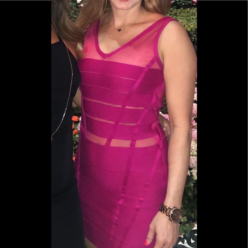 Arden B size small fuscia bandage dress